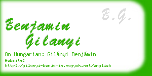 benjamin gilanyi business card